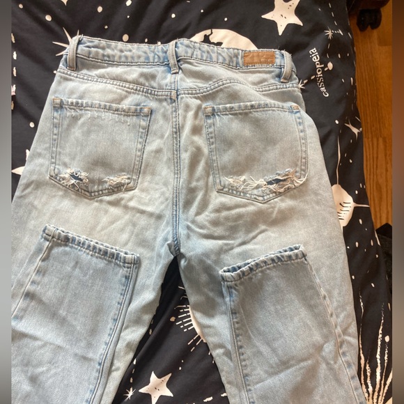 Garage High Waisted False-rip Pants - Picture 2 of 3